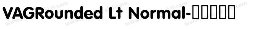 VAGRounded Lt Normal字体转换